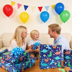 LaRibbons envolviendo un juguete infantil mostrando acabado profesional