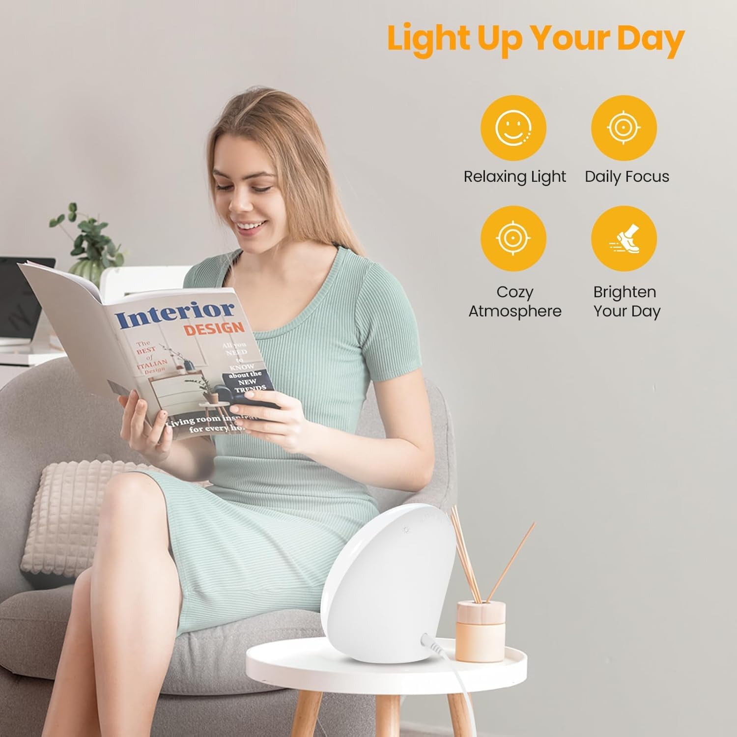 LASTAR control táctil con icono de sol para ajustes rápidos y memoria