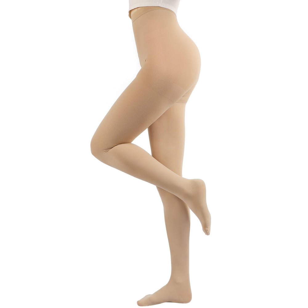 Laubawck empaque frontal mostrando medias y talla, beneficio: elección clara
