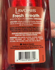 Zoom en lista de ingredientes Lavoris, transparencia y confianza