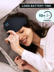 LC-dolida máscara en uso sobre almohada favoreciendo sueño relajado