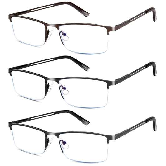 Lcbestbro vista frontal del pack de 3 gafas con diseño elegante y práctico