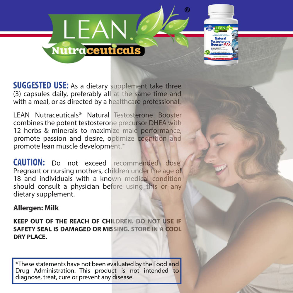 LEAN Nutraceuticals bote junto a una regla para mostrar tamaño y conveniencia de 90 cápsulas