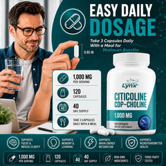 Leaping Lynx etiqueta nutricional clara con información de CDP colina