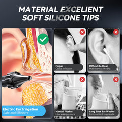 Lebbtl primer plano de boquilla de silicona suave, confort y seguridad