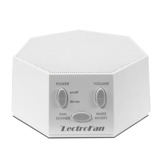 LectroFan frontal mostrando diseño compacto y mejora del sueño