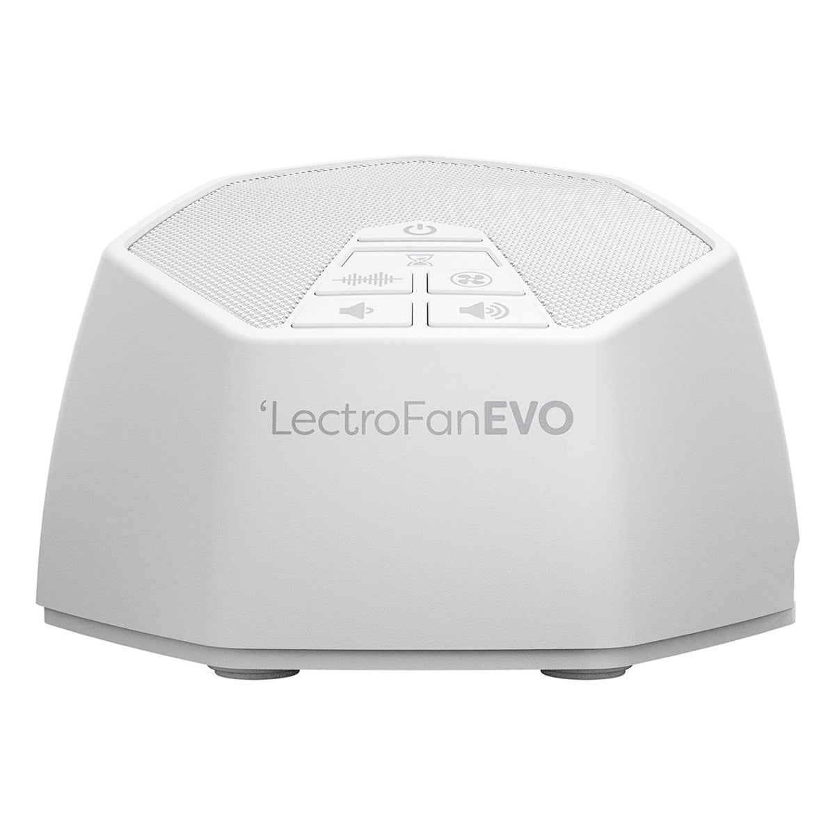 LectroFan EVO vista frontal mostrando controles y diseño compacto, mejora del sueño