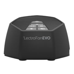 LectroFan vista frontal mostrando controles y beneficio de manejo sencillo