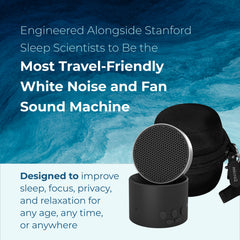 Adaptive Sound Technologies LectroFan Micro2 detalle de superficie y acabado que facilita agarre y transporte