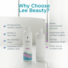 Lee Beauty gel junto a piedra pómez para una pedicura más eficaz