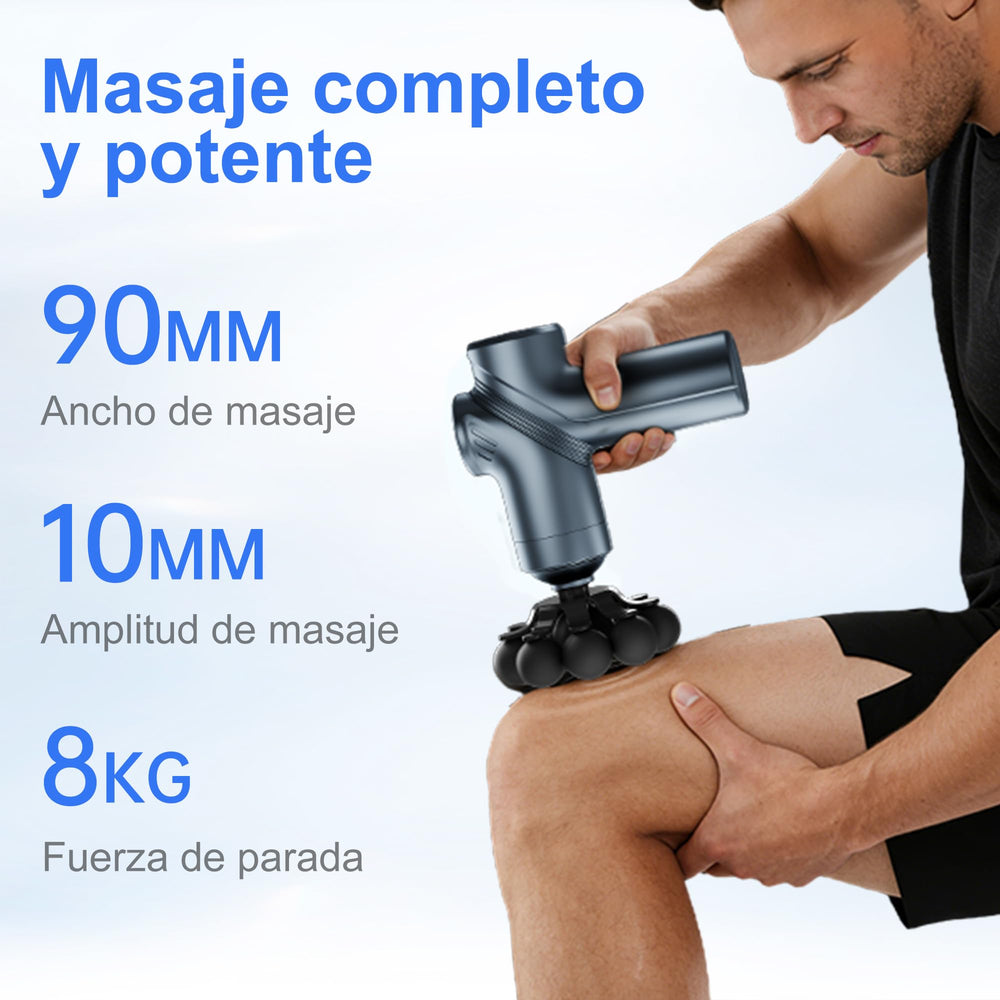 LEERCON masajeador en ambiente de gimnasio para recuperación postentreno rápida