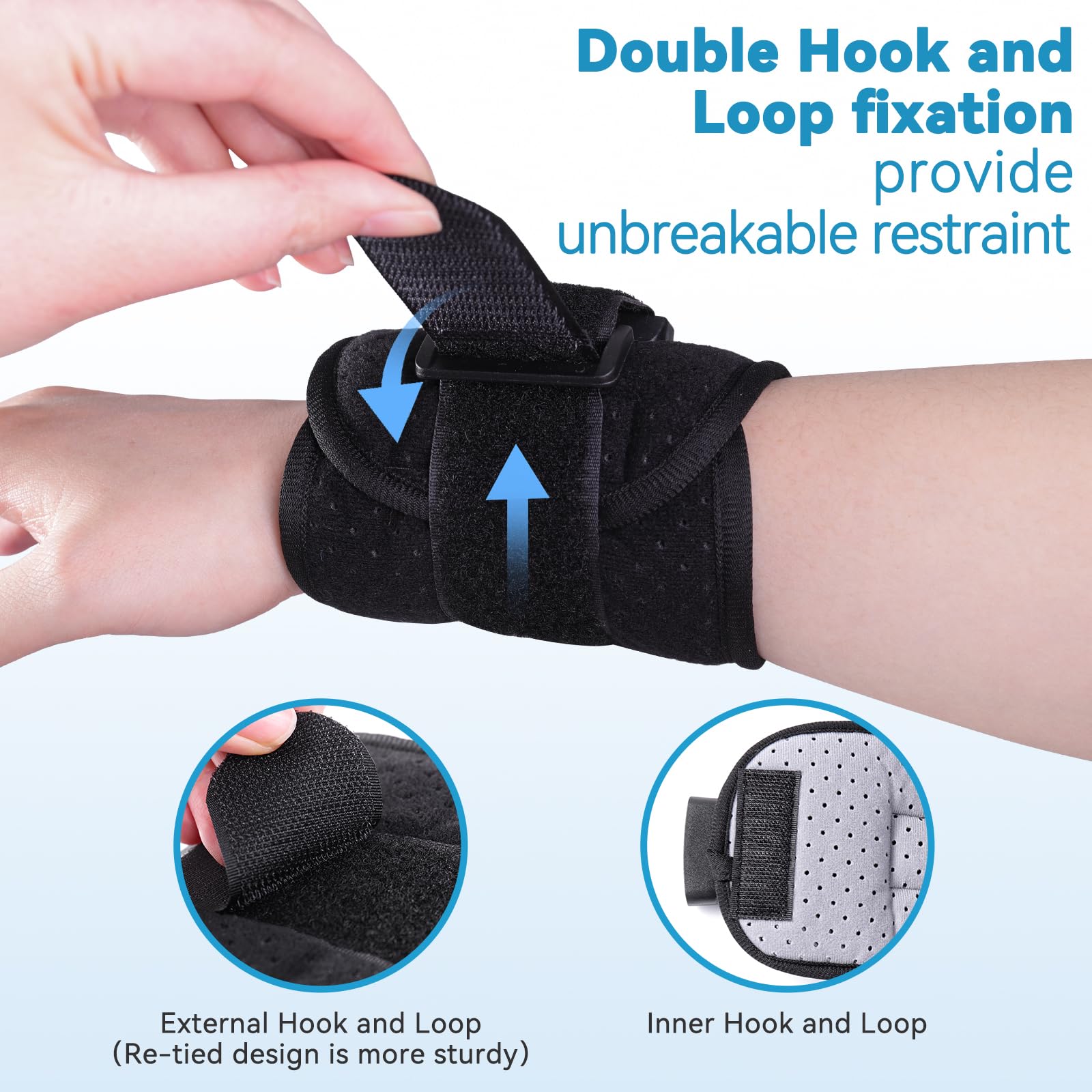 lefeke velcro resistente y textura que facilita ajustes y sujeción firme