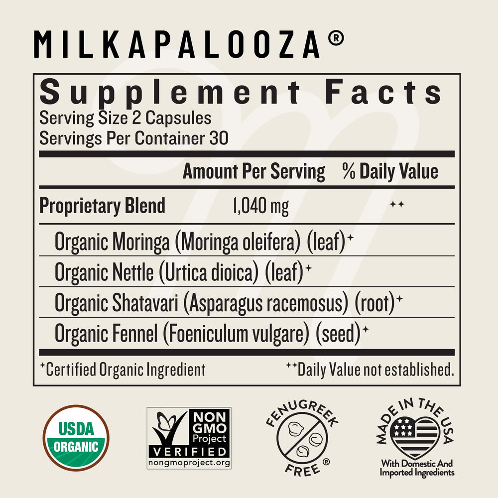 Legendairy Milk etiqueta con certificaciones vegano, kosher y Non-GMO, transparencia