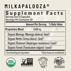 Legendairy Milk etiqueta con certificaciones vegano, kosher y Non-GMO, transparencia