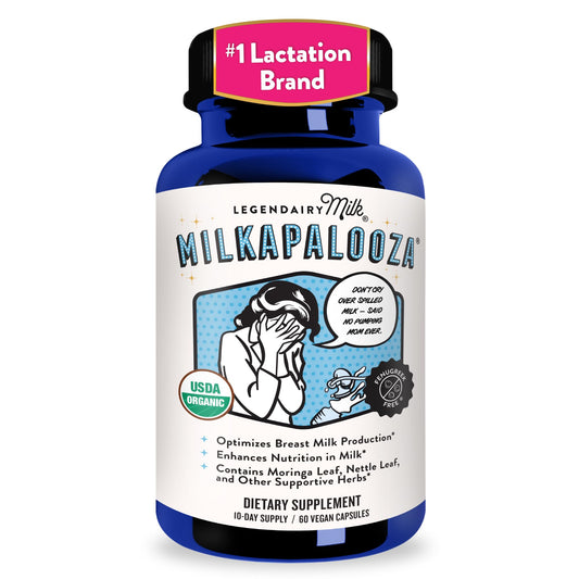 Legendairy Milk presentación frontal mostrando botella y marca, confianza inmediata