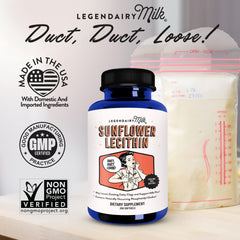 Legendairy Milk ilustración de textura lípida para apoyo al flujo de leche