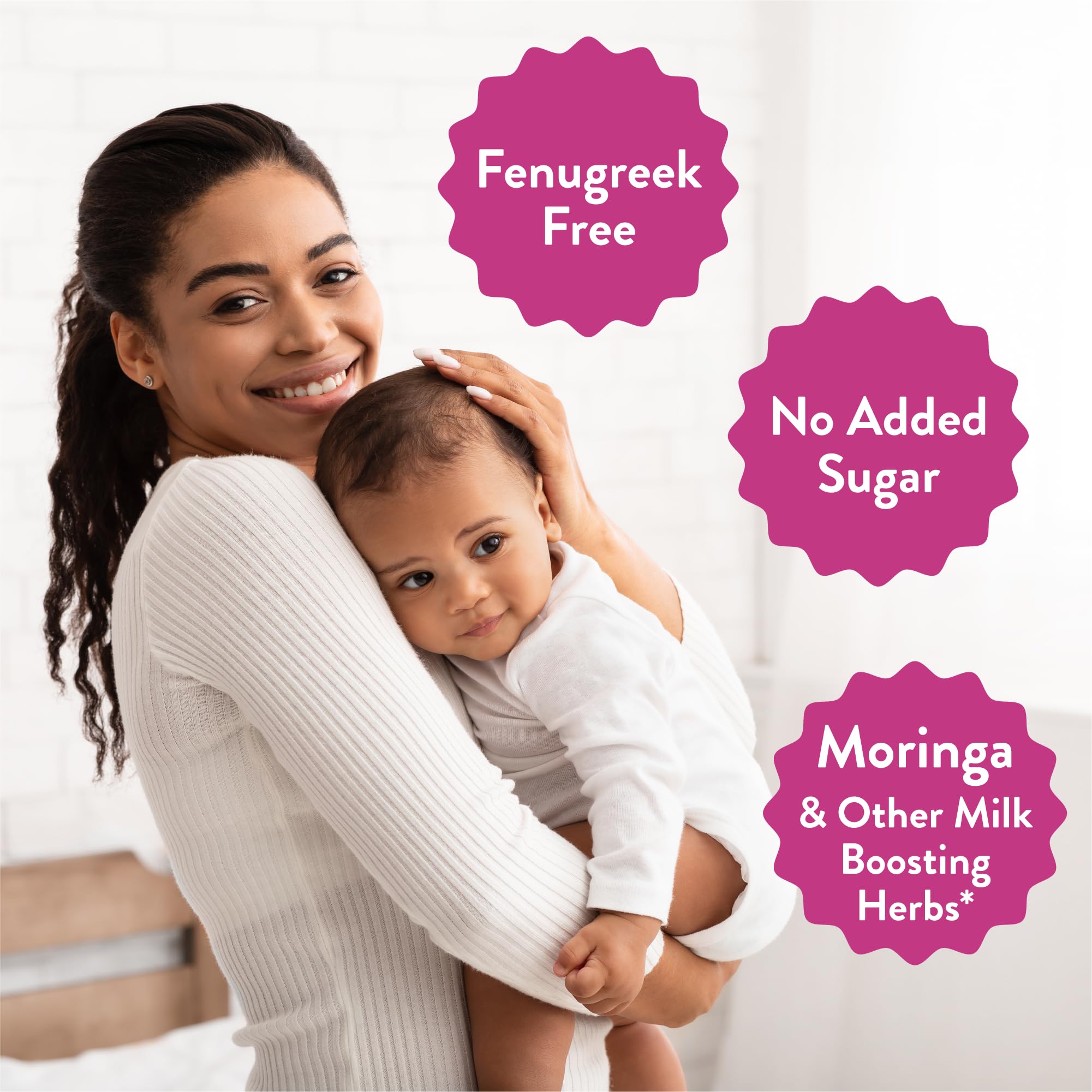 Legendairy Milk madre usando la bebida apoyo práctico en lactancia