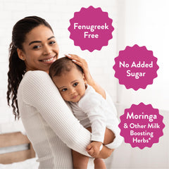 Legendairy Milk madre usando la bebida apoyo práctico en lactancia