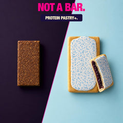 Legendary Foods porción abierta del pastel mostrando interior rico en proteína