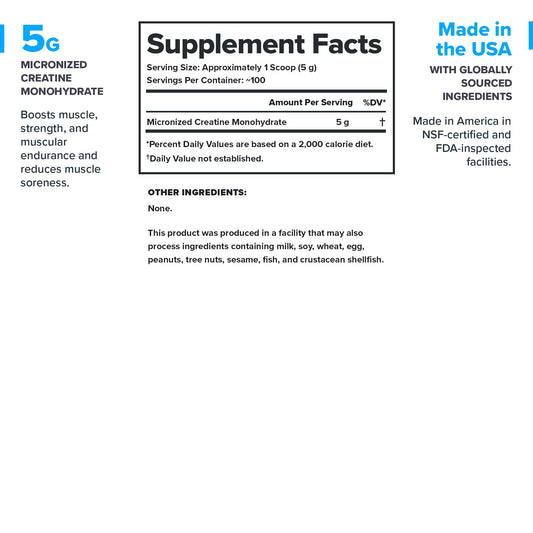 Legion Creatina Micronizada mezclada con agua para una bebida de energía.
