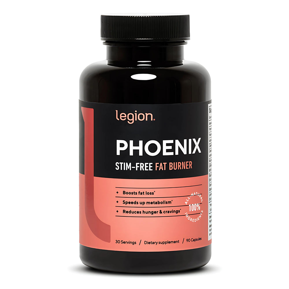 LEGION Phoenix vista frontal del envase mostrando diseño y tamaño