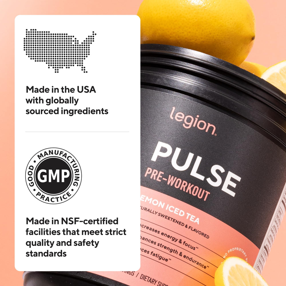 LEGION Pulse certificado de laboratorio que garantiza pureza y seguridad