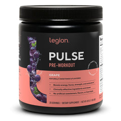 LEGION frasco Pulse frente mostrando envase y beneficio de claridad