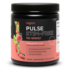LEGION envase Pulse fresa-kiwi mostrando diseño y claridad de etiqueta