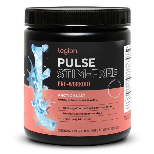 LEGION Pulse frente del envase mostrando diseño y sabor
