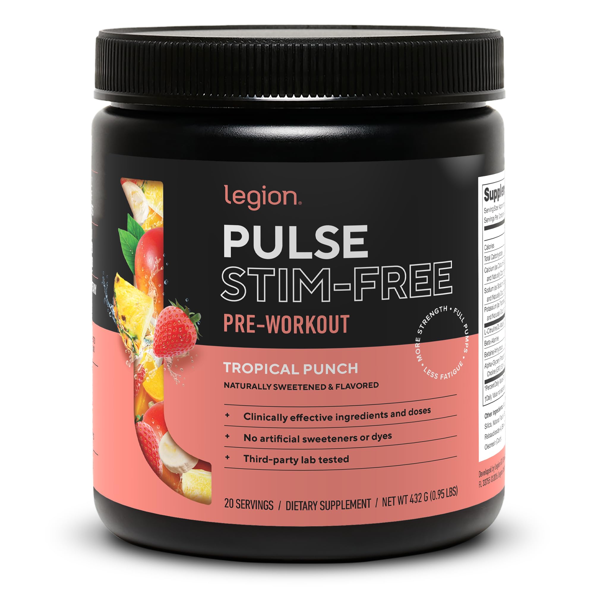 LEGION frasco Pulse frontal mostrando diseño y sabor