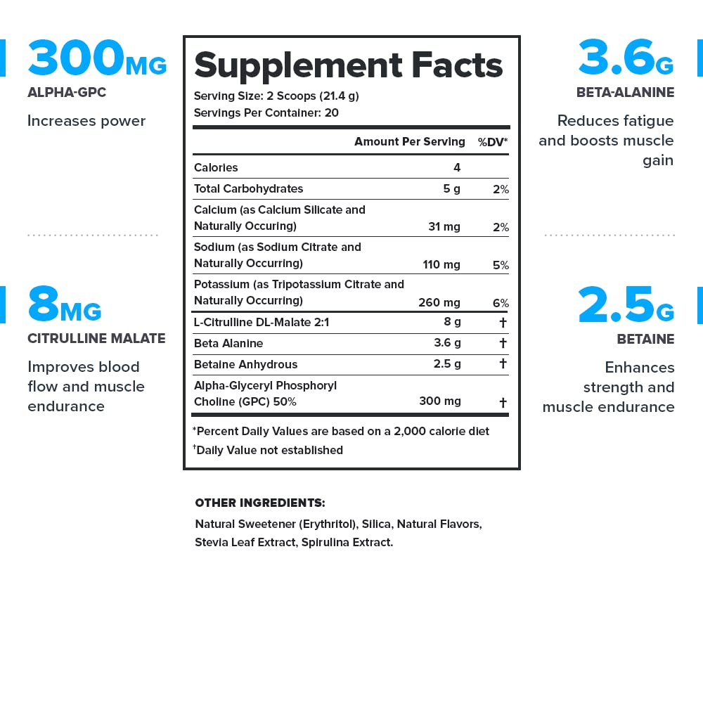 LEGION Pulse label closeup highlights clean ingredients and caffeine-free formulation