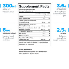 LEGION Pulse label closeup highlights clean ingredients and caffeine-free formulation