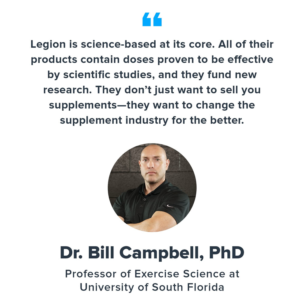 LEGION Pulse mixed drink in glass shows natural flavor and focus