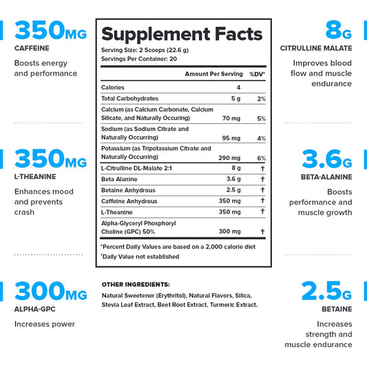 LEGION Pulse Pre Workout scoop showing precise dosing for consistent performance.
