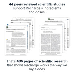 LEGION Recharge scoop dissolving in water demonstrates quick, clean hydration.