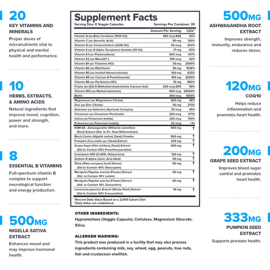 LEGION Triumph dosis clínicamente efectivas para rendimiento y bienestar diario.
