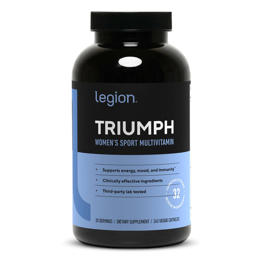 LEGION frasco Triumph frontal mostrando diseño y dosis clara