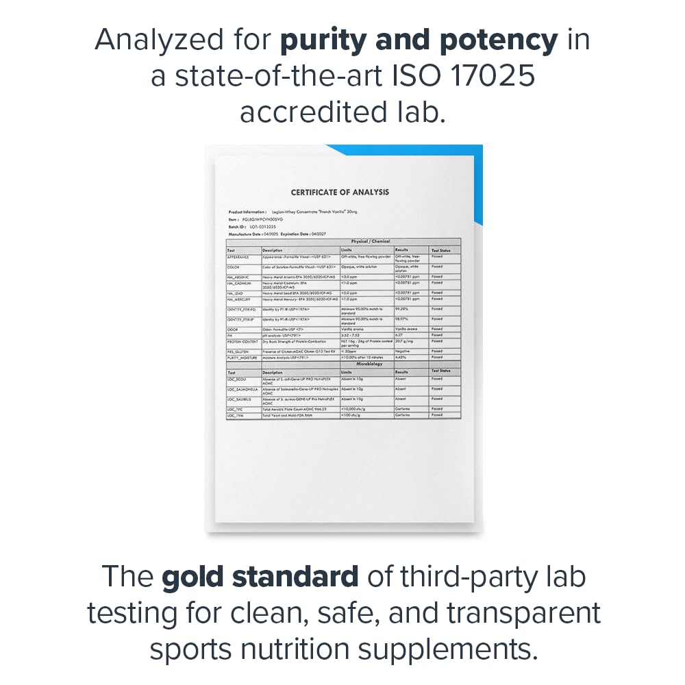 LEGION Whey Protein Chocolate mix pour demonstrates easy blending into drinks