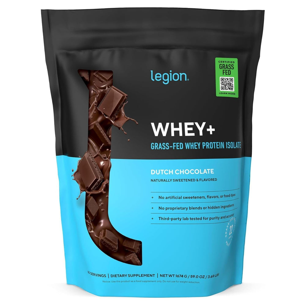 LEGION envase frontal chocolate mostrando etiqueta clara y beneficios