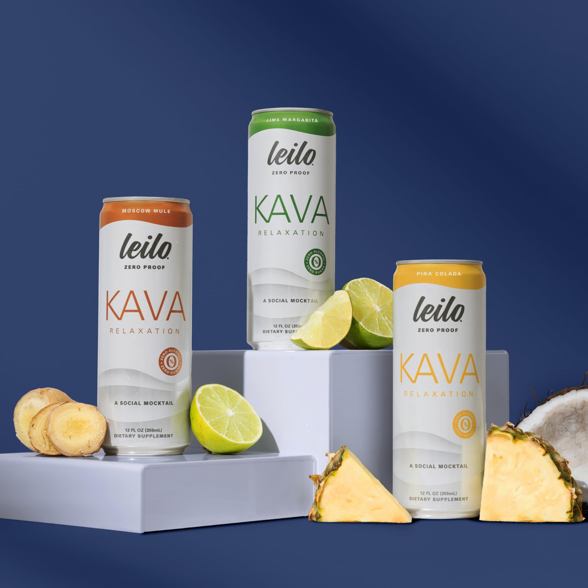 Leilo latas frente colocadas resaltando diseño y fácil servicio instantáneo