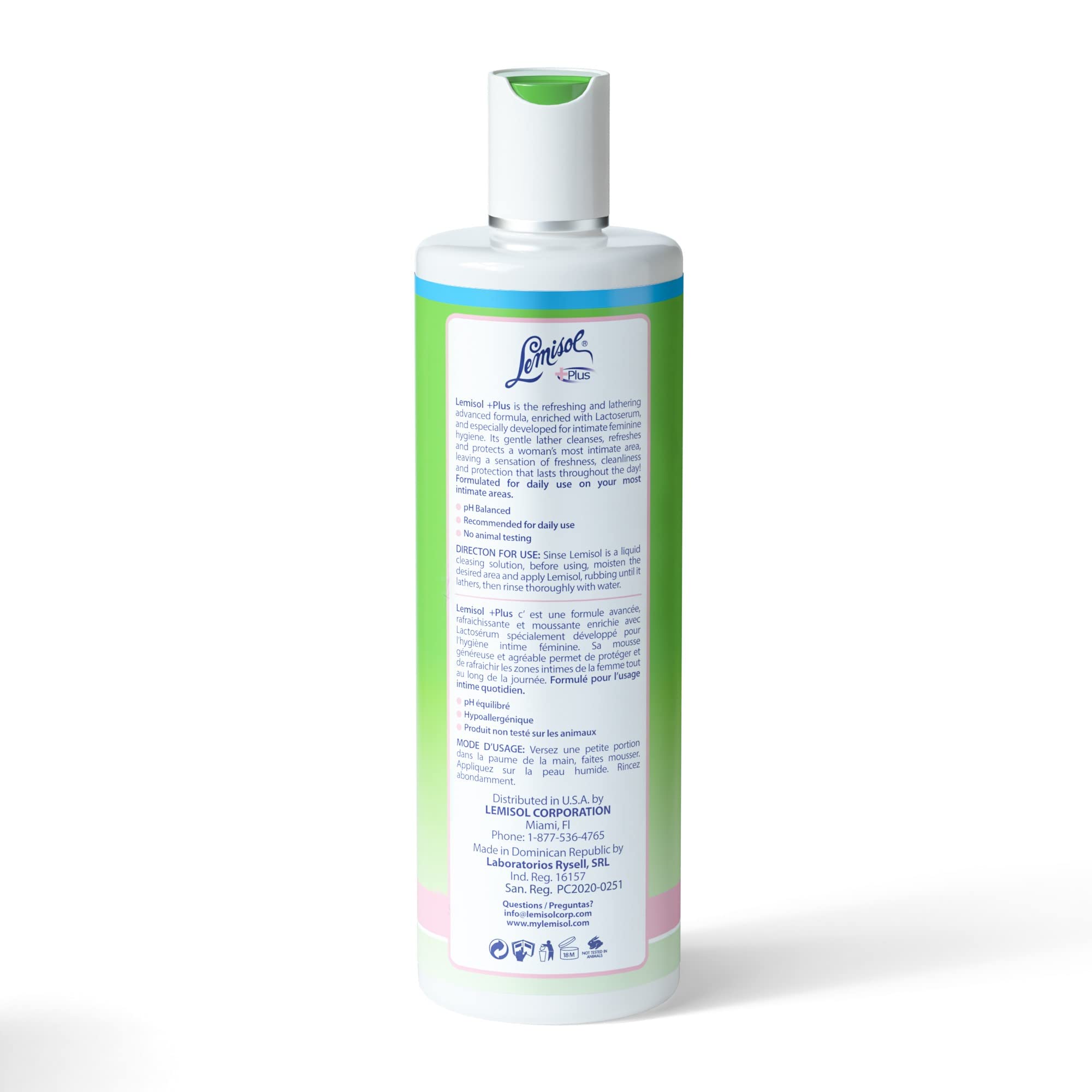 Lemisol textura de gel transparente beneficiando limpieza suave y enjuague fácil