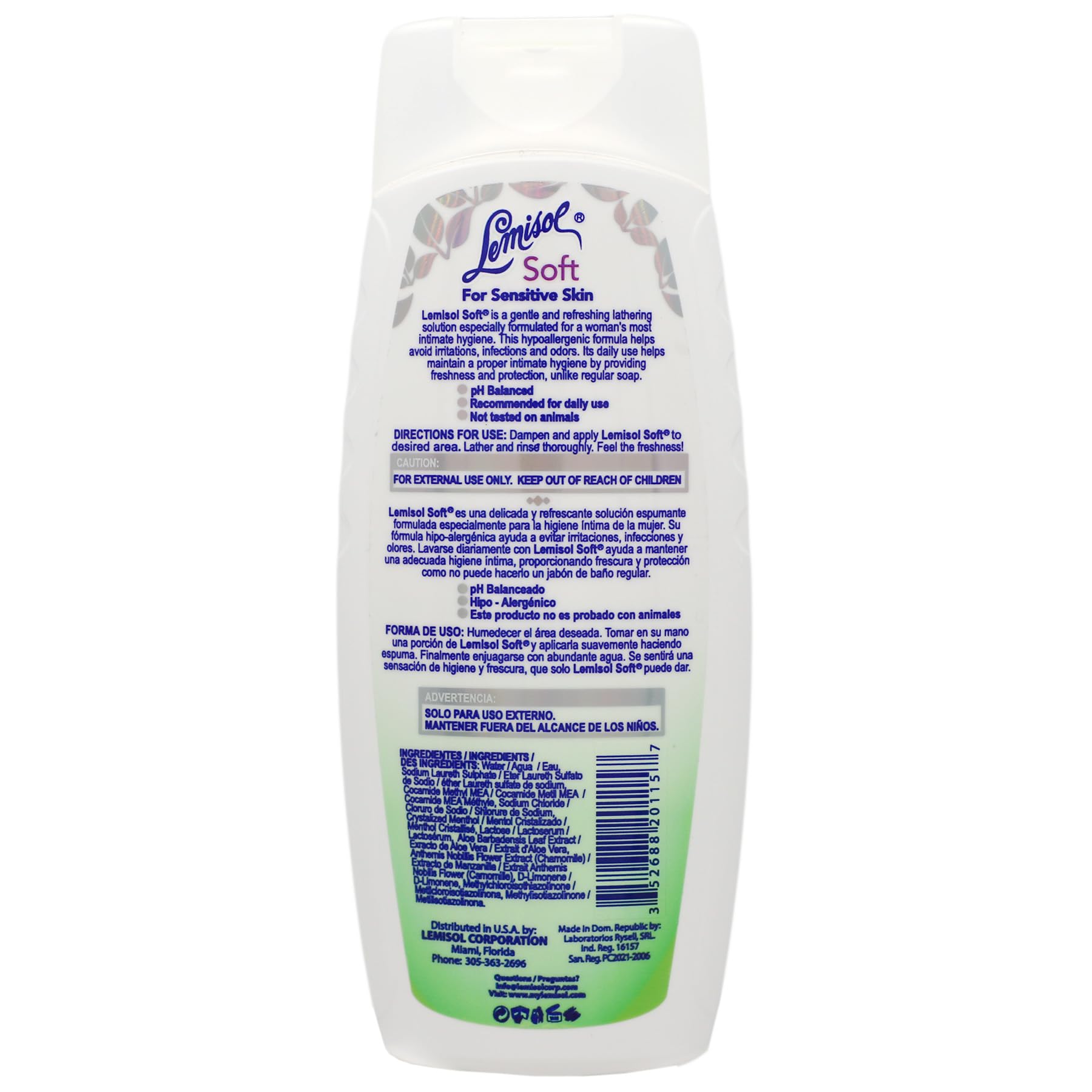 Lemisol textura del gel en primer plano para limpieza suave