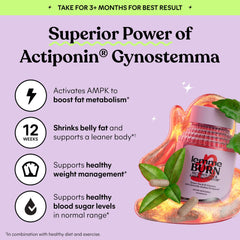 Lemme ingredientes clave como Gynostemma y té verde para metabolismo