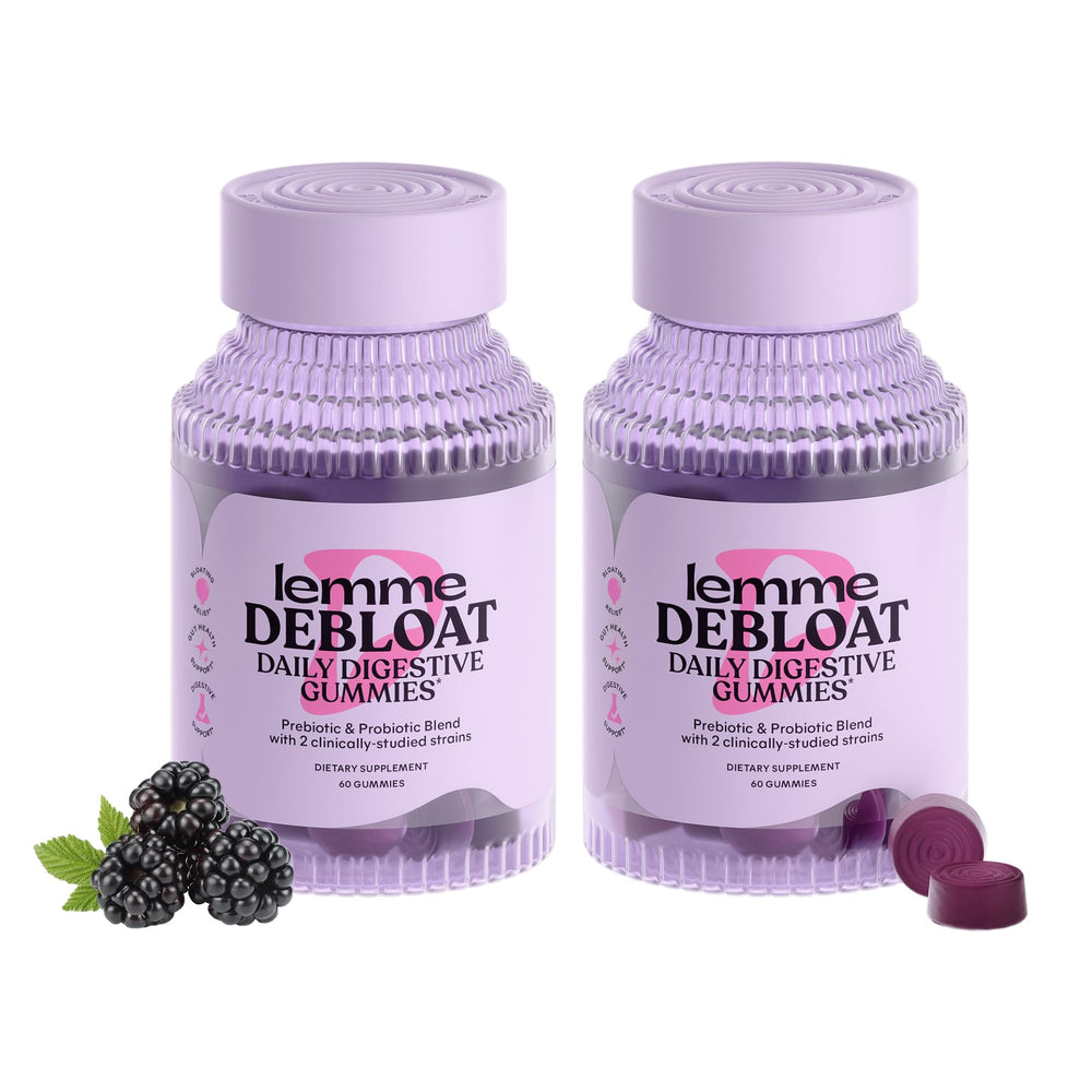 Lemme envase frontal mostrando 60 gomitas y beneficios digestivos