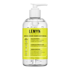 Lemyn Organics frente del envase mostrando dosificador y beneficio hidratante