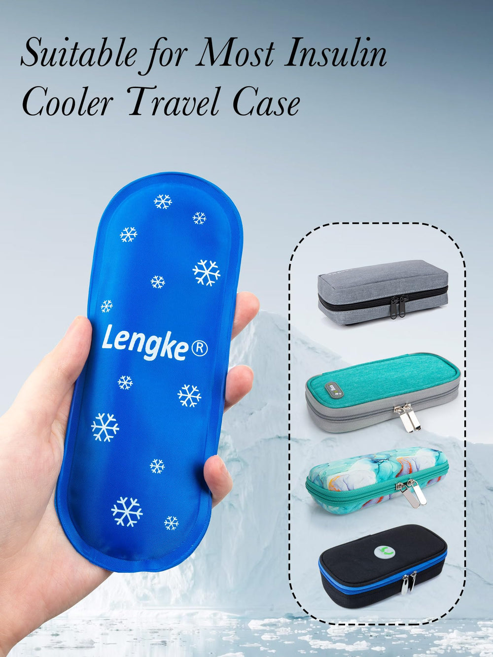LengKe compresa comparada en mano mostrando tamaño compacto y práctico