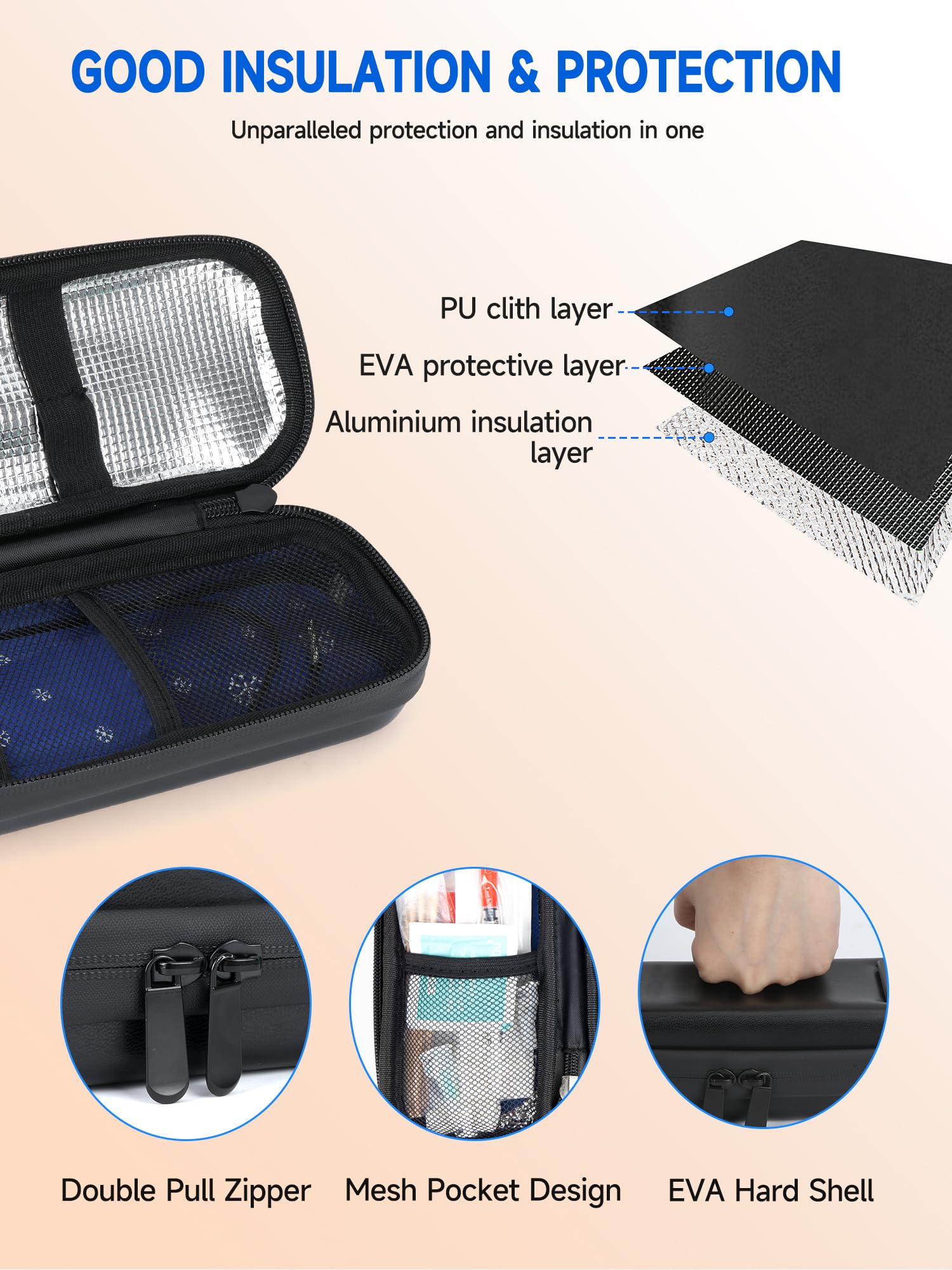 LengKe estuche junto a teléfono para comparación de tamaño