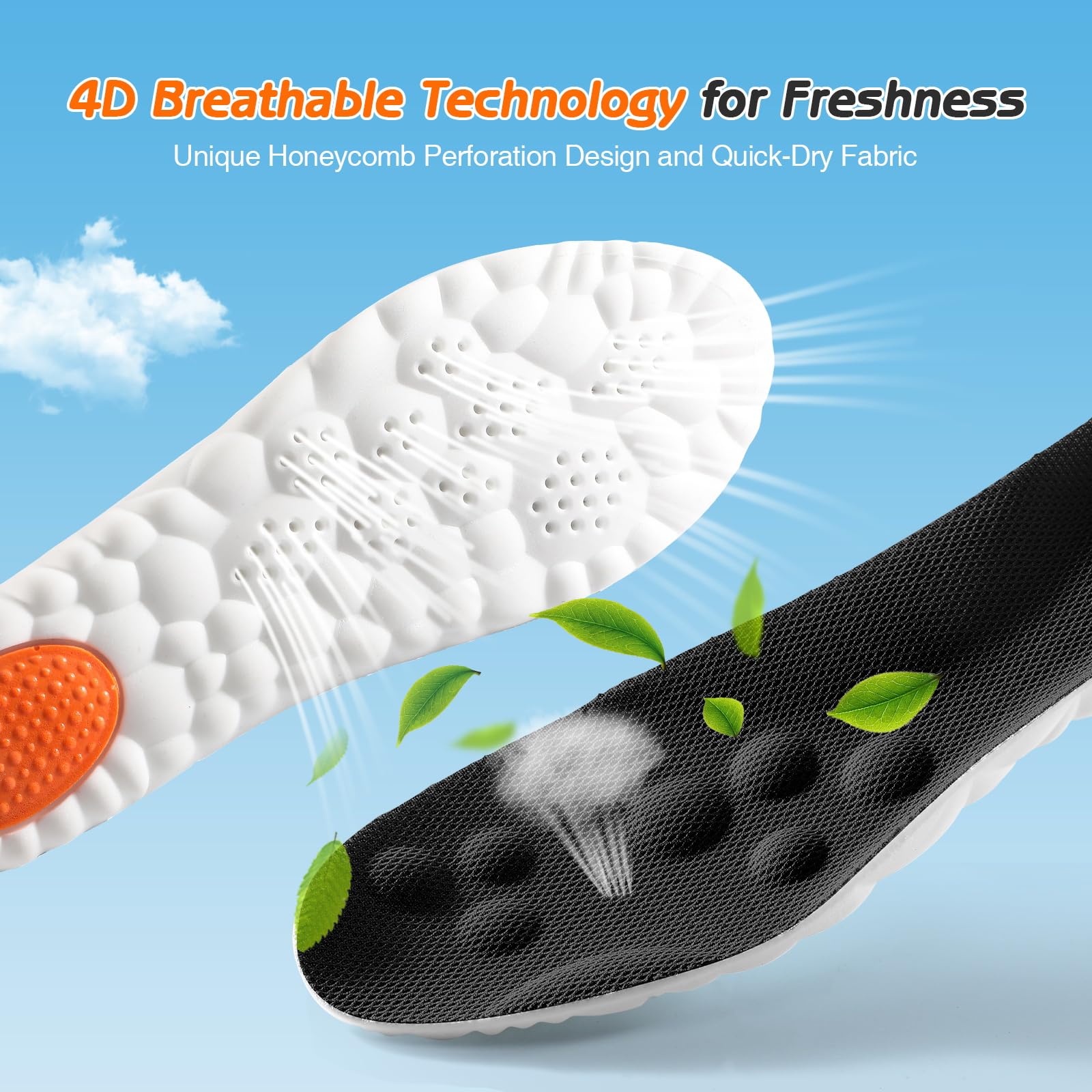 Lennoos textura perforada honeycomb que mejora la ventilación y mantiene pies secos