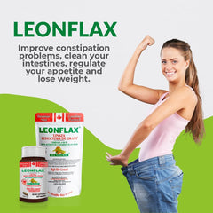 Leonflax etiqueta de ingredientes legible mostrando la mezcla natural
