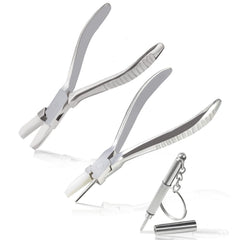 LEONTOOL vista frontal del paquete de alicates para gafas, herramienta profesional
